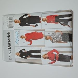 2/$20 Petite Butterick B5292 Sewing Pattern 031664426561 ©2008